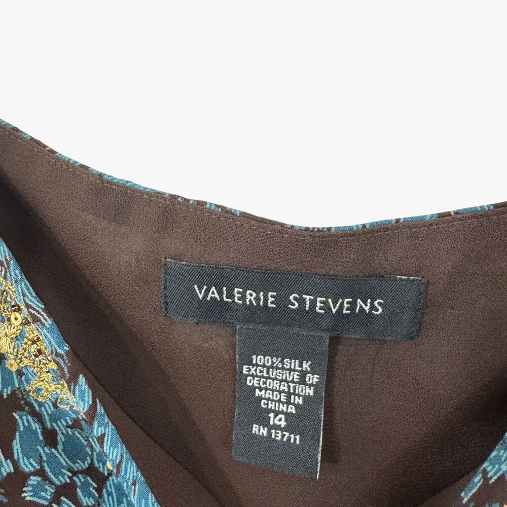 Vintage Y2K Valerie Stevens 14 Silk Cami Camisole Crop Tank Gold Boho Womens - Picture 3 of 11